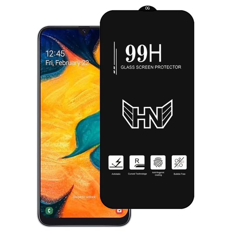 Pellicola in vetro temperato a schermo intero con grande arco in alluminio, For Samsung Galaxy A20, For Samsung Galaxy A50, For Samsung Galaxy A30
