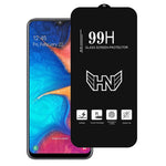Pellicola in vetro temperato a schermo intero con grande arco in alluminio, For Samsung Galaxy A20, For Samsung Galaxy A50, For Samsung Galaxy A30