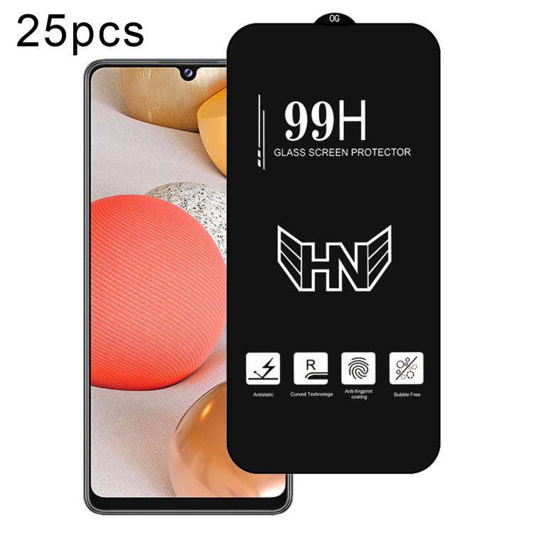 25 pezzi di pellicola in vetro temperato a schermo intero con grande arco in alluminio, For Samsung Galaxy A42 5G, For Samsung Galaxy A71 5G UW, For Samsung Galaxy A Quantum, For Samsung Galaxy A21s, For Samsung Galaxy A51 5G UW, For Samsung Galaxy A71...