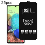 25 pezzi di pellicola in vetro temperato a schermo intero con grande arco in alluminio, For Samsung Galaxy A42 5G, For Samsung Galaxy A71 5G UW, For Samsung Galaxy A Quantum, For Samsung Galaxy A21s, For Samsung Galaxy A51 5G UW, For Samsung Galaxy A71...
