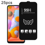 25 pezzi di pellicola in vetro temperato a schermo intero con grande arco in alluminio, For Samsung Galaxy A42 5G, For Samsung Galaxy A71 5G UW, For Samsung Galaxy A Quantum, For Samsung Galaxy A21s, For Samsung Galaxy A51 5G UW, For Samsung Galaxy A71...