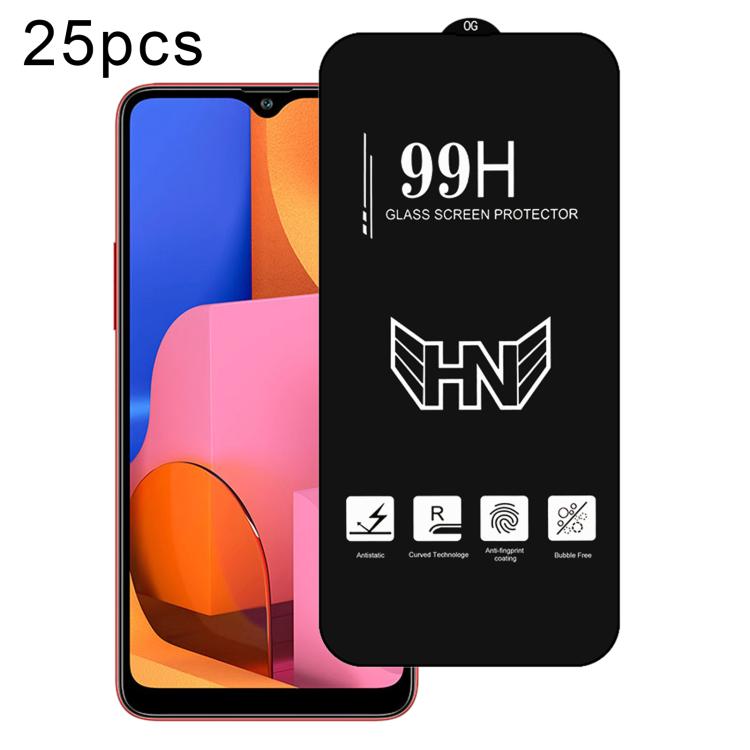25 pezzi di pellicola in vetro temperato a schermo intero con grande arco in alluminio, For Samsung Galaxy A42 5G, For Samsung Galaxy A71 5G UW, For Samsung Galaxy A Quantum, For Samsung Galaxy A21s, For Samsung Galaxy A51 5G UW, For Samsung Galaxy A71...