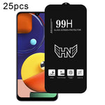 25 pezzi di pellicola in vetro temperato a schermo intero con grande arco in alluminio, For Samsung Galaxy A42 5G, For Samsung Galaxy A71 5G UW, For Samsung Galaxy A Quantum, For Samsung Galaxy A21s, For Samsung Galaxy A51 5G UW, For Samsung Galaxy A71...