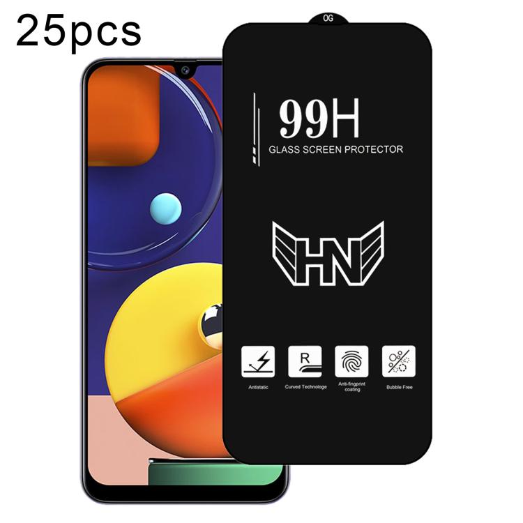 25 pezzi di pellicola in vetro temperato a schermo intero con grande arco in alluminio, For Samsung Galaxy A42 5G, For Samsung Galaxy A71 5G UW, For Samsung Galaxy A Quantum, For Samsung Galaxy A21s, For Samsung Galaxy A51 5G UW, For Samsung Galaxy A71...