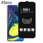 25 pezzi di pellicola in vetro temperato a schermo intero con grande arco in alluminio, For Samsung Galaxy A42 5G, For Samsung Galaxy A71 5G UW, For Samsung Galaxy A Quantum, For Samsung Galaxy A21s, For Samsung Galaxy A51 5G UW, For Samsung Galaxy A71...
