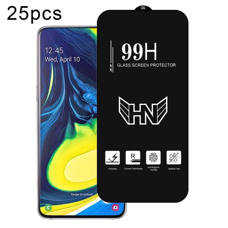 25 pezzi di pellicola in vetro temperato a schermo intero con grande arco in alluminio, For Samsung Galaxy A42 5G, For Samsung Galaxy A71 5G UW, For Samsung Galaxy A Quantum, For Samsung Galaxy A21s, For Samsung Galaxy A51 5G UW, For Samsung Galaxy A71...