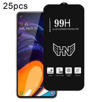 25 pezzi di pellicola in vetro temperato a schermo intero con grande arco in alluminio, For Samsung Galaxy A42 5G, For Samsung Galaxy A71 5G UW, For Samsung Galaxy A Quantum, For Samsung Galaxy A21s, For Samsung Galaxy A51 5G UW, For Samsung Galaxy A71...