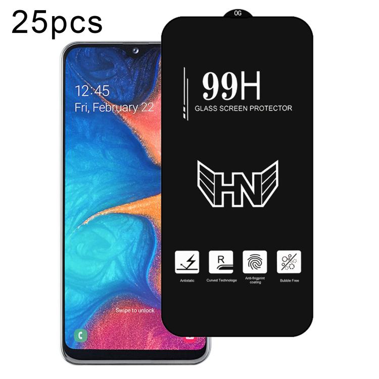 25 pezzi di pellicola in vetro temperato a schermo intero con grande arco in alluminio, For Samsung Galaxy A42 5G, For Samsung Galaxy A71 5G UW, For Samsung Galaxy A Quantum, For Samsung Galaxy A21s, For Samsung Galaxy A51 5G UW, For Samsung Galaxy A71...