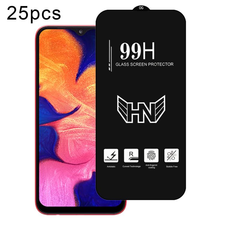 25 pezzi di pellicola in vetro temperato a schermo intero con grande arco in alluminio, For Samsung Galaxy A42 5G, For Samsung Galaxy A71 5G UW, For Samsung Galaxy A Quantum, For Samsung Galaxy A21s, For Samsung Galaxy A51 5G UW, For Samsung Galaxy A71...