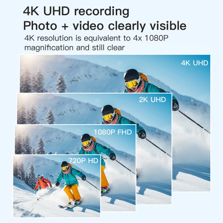 H88 4K Mini Sports Camera WiFi con Obiettivo 120°