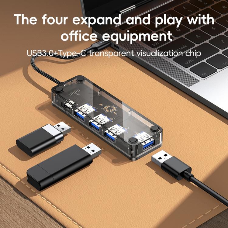 Adattatore HUB 4 in 1 Tipo-C a USB 3.0 x4