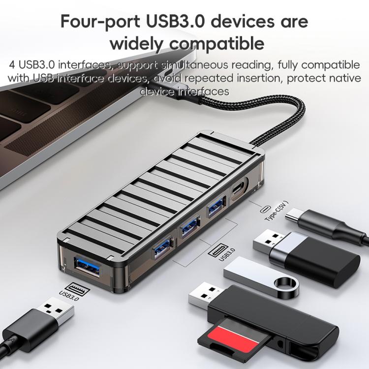 Adattatore HUB 4 in 1 Tipo-C a USB 3.0 x4