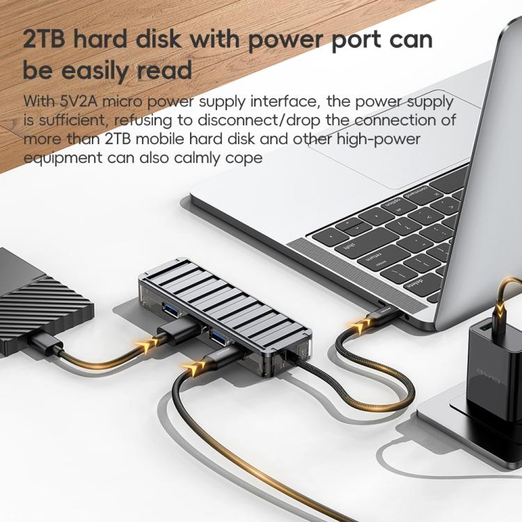 Adattatore HUB 4 in 1 Tipo-C a USB 3.0 x4