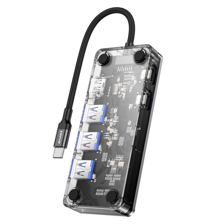 Adattatore Hub USB-C 6 in 1 con HDMI e USB 3.0