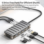 Adattatore Hub USB-C 6 in 1 con HDMI e USB 3.0