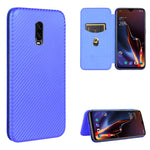 Struttura in fibra di carbonio Flip orizzontale magnetico Custodia in pelle TPU + PC + PU con slot per schede, For OnePlus 5T, For OnePlus 5, For OnePlus 6T, For OnePlus 6