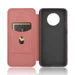 Struttura in fibra di carbonio Flip orizzontale magnetico Custodia in pelle TPU + PC + PU con slot per schede, For OnePlus 7T, For OnePlus 7, For OnePlus 7T Pro, For OnePlus 7 Pro