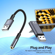 Adattatore audio USB maschio a 3,5 mm femmina, Adapter