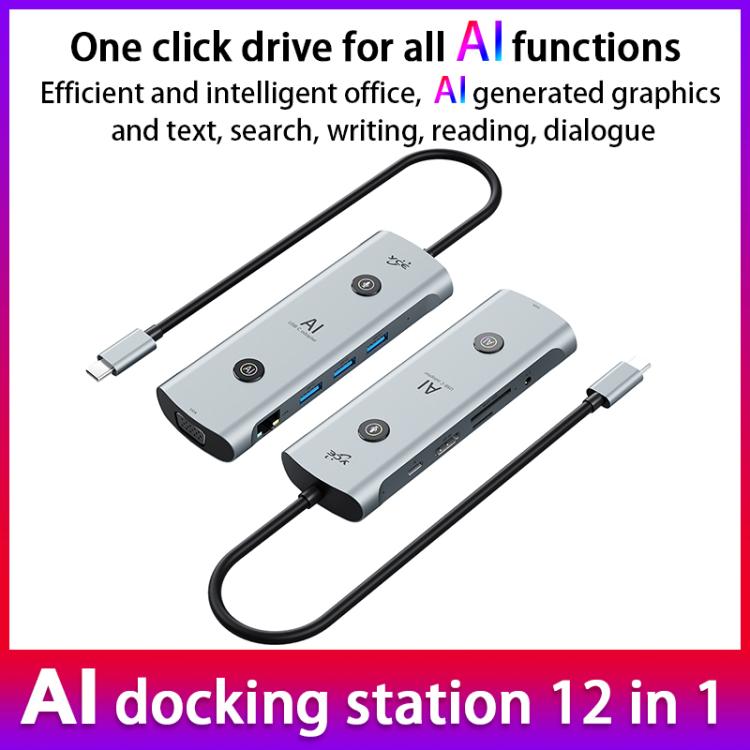 Hub USB-C 12 in 1 YCE V172 con docking station