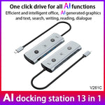 Hub USB-C 13 in 1 con docking station e AI