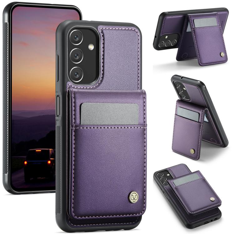 JEEHOOD J06 Custodia per telefono in PU con porta carte RFID MagSafe in stile britannico, For Samsung Galaxy A34 5G, For Samsung Galaxy A53 5G, For Samsung Galaxy A33 5G, For Samsung Galaxy A13 4G