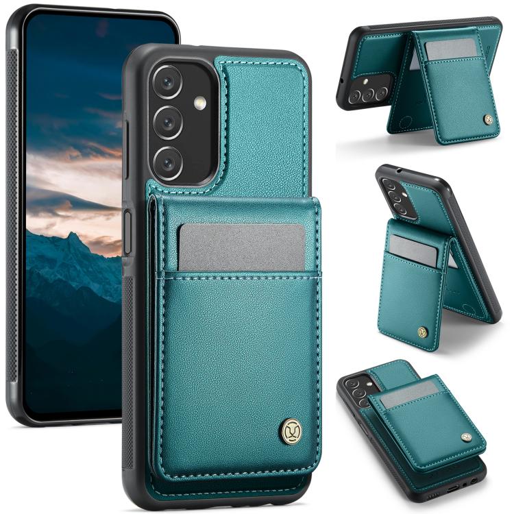 JEEHOOD J06 Custodia per telefono in PU con porta carte RFID MagSafe in stile britannico, For Samsung Galaxy A34 5G, For Samsung Galaxy A53 5G, For Samsung Galaxy A33 5G, For Samsung Galaxy A13 4G