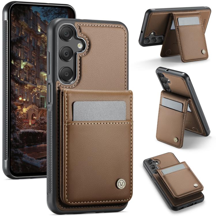 JEEHOOD J06 Custodia per telefono in PU con porta carte RFID MagSafe in stile britannico, For Samsung Galaxy A26 5G, For Samsung Galaxy A36, For Samsung Galaxy A16 5G, For Samsung Galaxy A55 5G