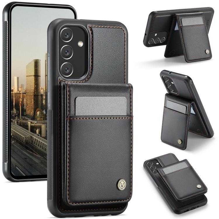 JEEHOOD J06 Custodia per telefono in PU con porta carte RFID MagSafe in stile britannico, For Samsung Galaxy A34 5G, For Samsung Galaxy A53 5G, For Samsung Galaxy A33 5G, For Samsung Galaxy A13 4G