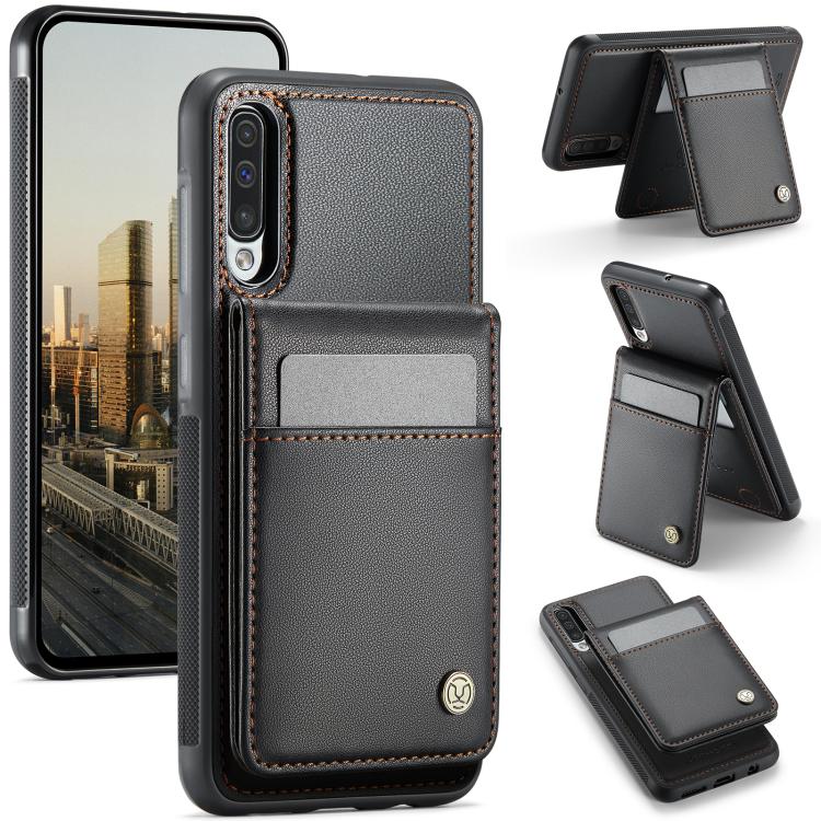 JEEHOOD J06 Custodia per telefono in PU con porta carte RFID MagSafe in stile britannico, For Samsung Galaxy A13 5G, For Samsung Galaxy A51 4G, For Samsung Galaxy A50