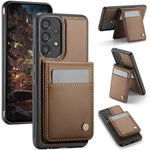 JEEHOOD J06 Custodia per telefono in PU con porta carte RFID MagSafe in stile britannico, For Samsung Galaxy A34 5G, For Samsung Galaxy A53 5G, For Samsung Galaxy A33 5G, For Samsung Galaxy A13 4G