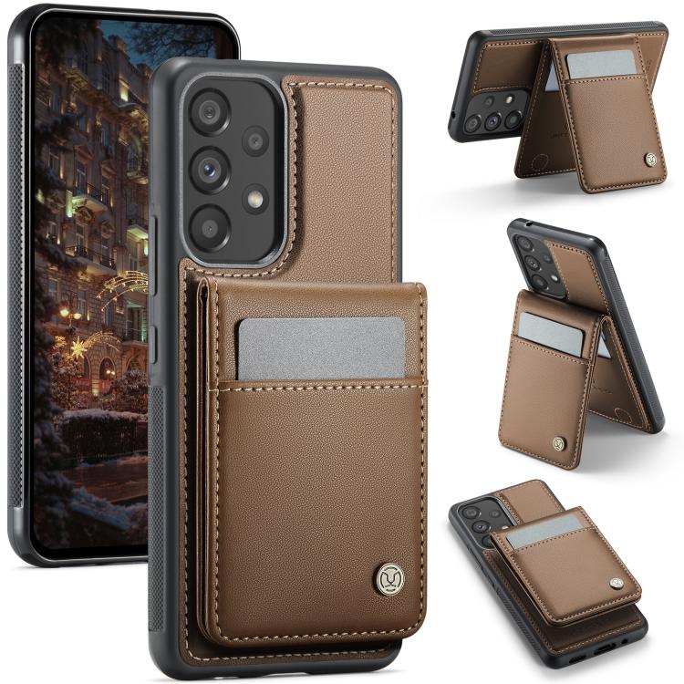 JEEHOOD J06 Custodia per telefono in PU con porta carte RFID MagSafe in stile britannico, For Samsung Galaxy A34 5G, For Samsung Galaxy A53 5G, For Samsung Galaxy A33 5G, For Samsung Galaxy A13 4G