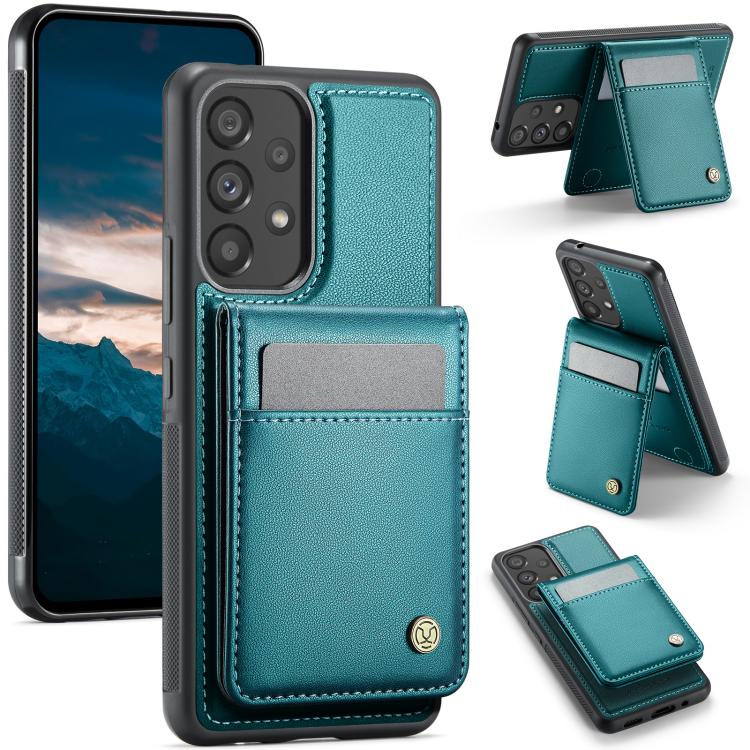 JEEHOOD J06 Custodia per telefono in PU con porta carte RFID MagSafe in stile britannico, For Samsung Galaxy A34 5G, For Samsung Galaxy A53 5G, For Samsung Galaxy A33 5G, For Samsung Galaxy A13 4G