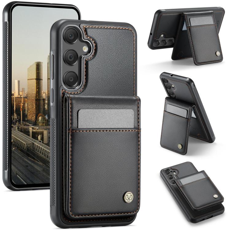 JEEHOOD J06 Custodia per telefono in PU con porta carte RFID MagSafe in stile britannico, For Samsung Galaxy A26 5G, For Samsung Galaxy A36, For Samsung Galaxy A16 5G, For Samsung Galaxy A55 5G