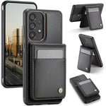 JEEHOOD J06 Custodia per telefono in PU con porta carte RFID MagSafe in stile britannico, For Samsung Galaxy A34 5G, For Samsung Galaxy A53 5G, For Samsung Galaxy A33 5G, For Samsung Galaxy A13 4G