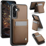 JEEHOOD J06 Custodia per telefono in PU con porta carte RFID MagSafe in stile britannico, For Samsung Galaxy A57 5G, For Samsung Galaxy A37 5G, For Galaxy A27 5G, For Samsung Galaxy A56 5G