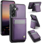 JEEHOOD J06 Custodia per telefono in PU con porta carte RFID MagSafe in stile britannico, For Samsung Galaxy A57 5G, For Samsung Galaxy A37 5G, For Galaxy A27 5G, For Samsung Galaxy A56 5G