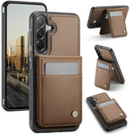 JEEHOOD J06 Custodia per telefono in PU con porta carte RFID MagSafe in stile britannico, For Samsung Galaxy A57 5G, For Samsung Galaxy A37 5G, For Galaxy A27 5G, For Samsung Galaxy A56 5G