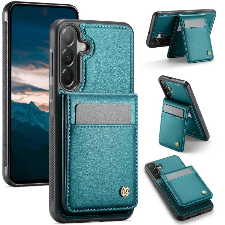 JEEHOOD J06 Custodia per telefono in PU con porta carte RFID MagSafe in stile britannico, For Samsung Galaxy A57 5G, For Samsung Galaxy A37 5G, For Galaxy A27 5G, For Samsung Galaxy A56 5G