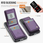 JEEHOOD J06 Custodia per telefono in PU con porta carte RFID MagSafe in stile britannico, For Samsung Galaxy A57 5G, For Samsung Galaxy A37 5G, For Galaxy A27 5G, For Samsung Galaxy A56 5G