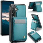 JEEHOOD J06 Custodia per telefono in PU con porta carte RFID MagSafe in stile britannico, For Samsung Galaxy A57 5G, For Samsung Galaxy A37 5G, For Galaxy A27 5G, For Samsung Galaxy A56 5G