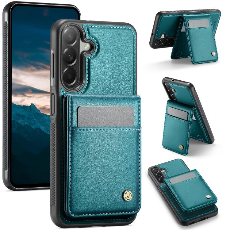 JEEHOOD J06 Custodia per telefono in PU con porta carte RFID MagSafe in stile britannico, For Samsung Galaxy A57 5G, For Samsung Galaxy A37 5G, For Galaxy A27 5G, For Samsung Galaxy A56 5G