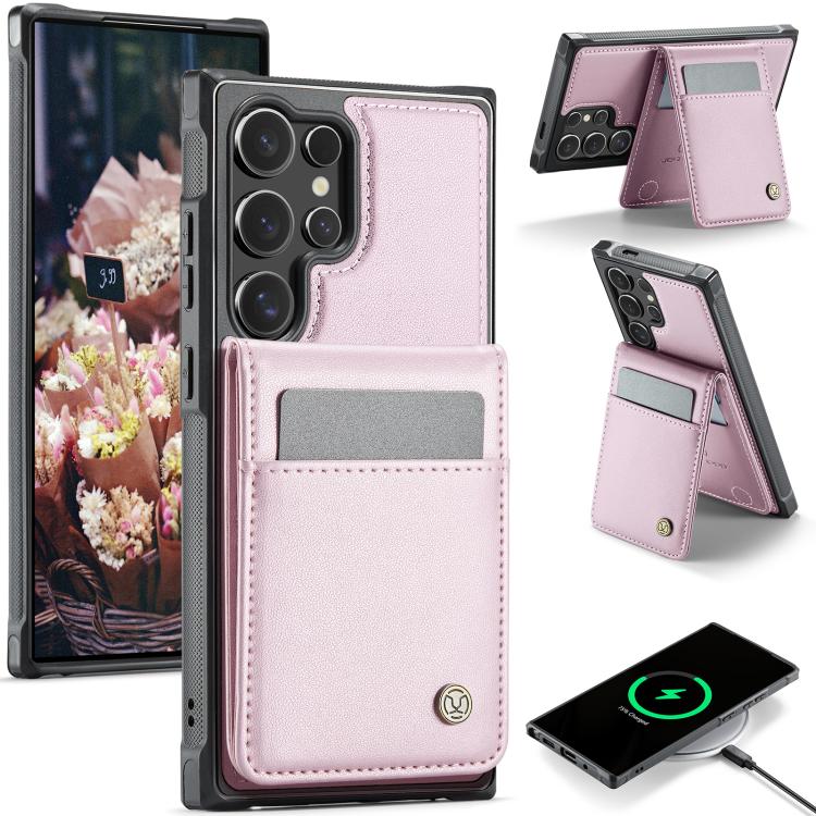 JEEHOOD J06 Custodia per telefono in PU con porta carte RFID MagSafe in stile britannico, For Samsung Galaxy S25 Ultra 5G, For Samsung Galaxy S24 Ultra 5G, For Samsung Galaxy S24+ 5G, For Samsung Galaxy S24 5G