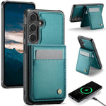 JEEHOOD J06 Custodia per telefono in PU con porta carte RFID MagSafe in stile britannico, For Galaxy S26 FE 5G, For Samsung Galaxy S26+ 5G, For Samsung Galaxy S26 Ultra 5G, For Samsung Galaxy S26 5G