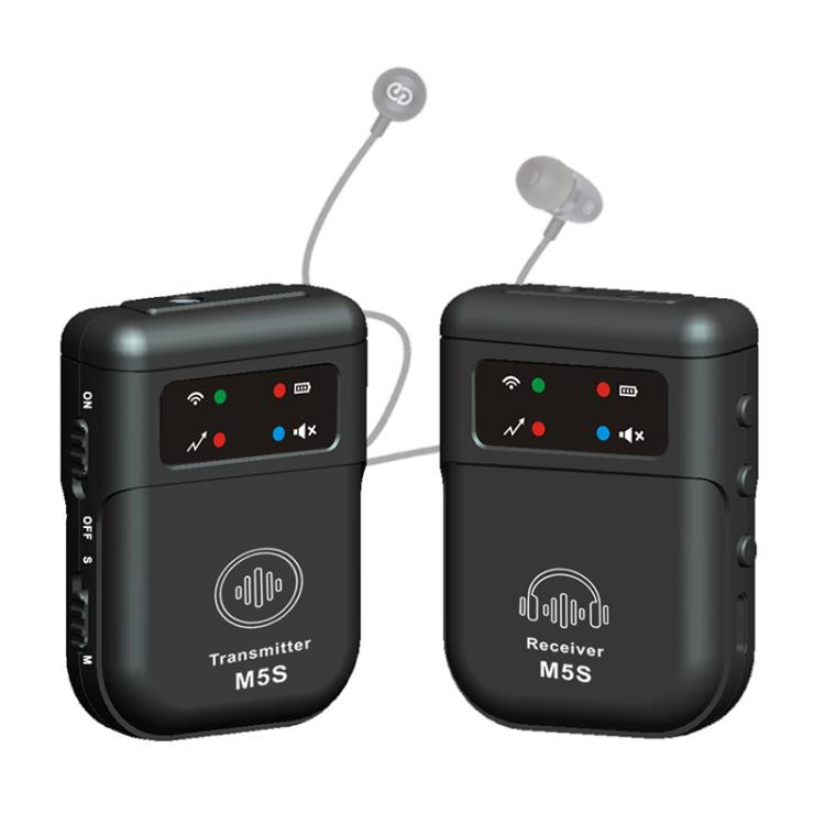 Sistema di monitoraggio in-ear wireless M5S per trasmissione in diretta sul palco Trasmettitore e ricevitore 2.4G