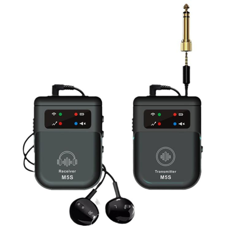 Sistema di monitoraggio in-ear wireless M5S per trasmissione in diretta sul palco Trasmettitore e ricevitore 2.4G