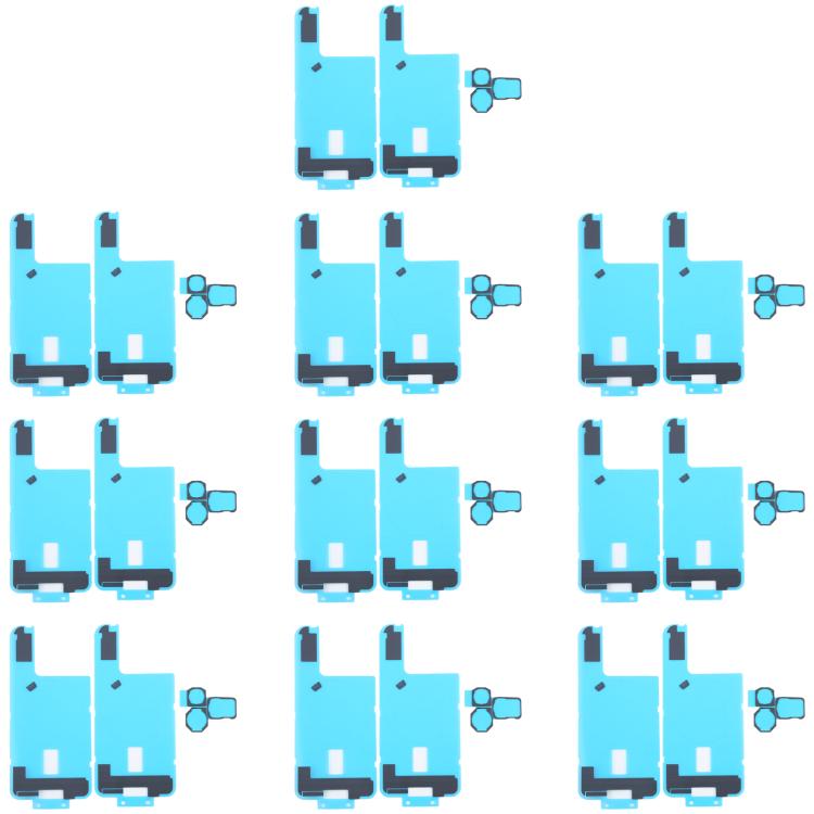 10 pezzi Adesivo nero per dissipatore di calore della cover posteriore con cuscinetti in spugna per fotocamera posteriore, For iPhone 16 Pro Max, For iPhone 16 Pro, For iPhone 16 Plus, For iPhone 16.
