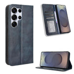 Custodia per telefono in pelle con texture retrò e fibbia magnetica, For Samsung Galaxy S26+ 5G, For Samsung Galaxy S26 Ultra 5G, For Samsung Galaxy S26 5G, For Samsung Galaxy S25 FE 5G, For Samsung Galaxy S25 Edge 5G, For Samsung Galaxy S25 5G