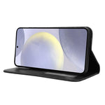 Custodia per telefono in pelle con texture retrò e fibbia magnetica, For Samsung Galaxy S26+ 5G, For Samsung Galaxy S26 Ultra 5G, For Samsung Galaxy S26 5G, For Samsung Galaxy S25 FE 5G, For Samsung Galaxy S25 Edge 5G, For Samsung Galaxy S25 5G