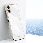 Custodia per telefono in TPU elettroplaccato 6D con bordo dritto XINLI, For Galaxy A57 5G, For Galaxy A37 5G, For Samsung Galaxy A07 5G