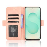 Custodia per telefono in pelle con fessure per carte e texture in vitello effetto pelle, For Samsung Galaxy S25 Edge 5G, For Samsung Galaxy S25 5G, For Samsung Galaxy S25+ 5G, For Samsung Galaxy S25 Ultra 5G